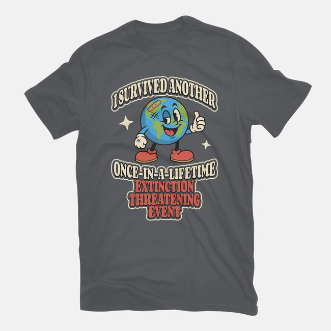 I Survived Another Extinction Event-Mens-Basic-Tee-RoboMega