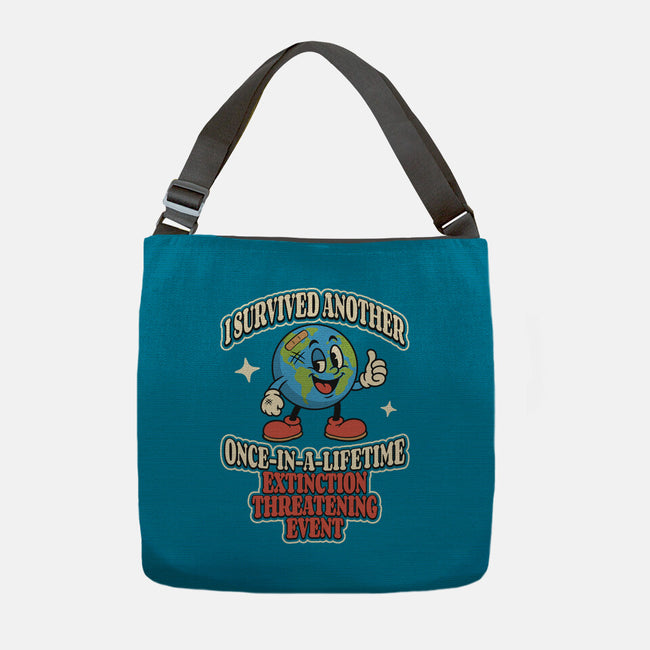 I Survived Another Extinction Event-None-Adjustable Tote-Bag-RoboMega