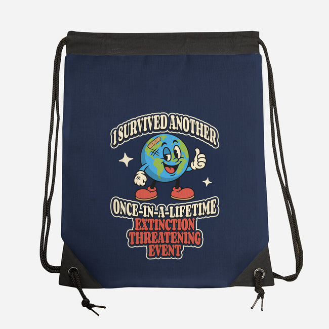 I Survived Another Extinction Event-None-Drawstring-Bag-RoboMega
