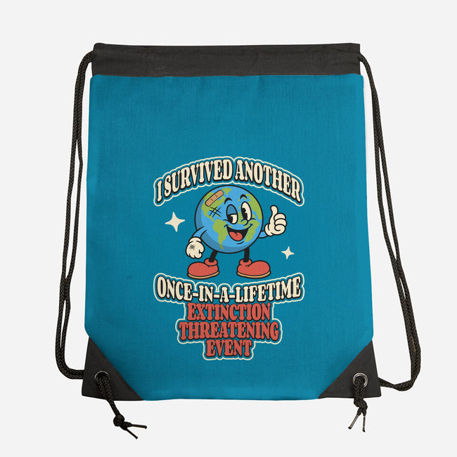 I Survived Another Extinction Event-None-Drawstring-Bag-RoboMega
