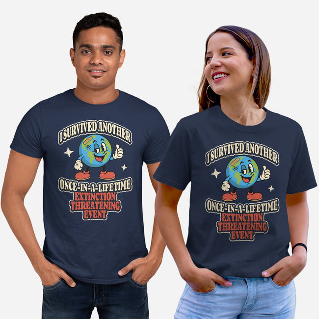 I Survived Another Extinction Event-Unisex-Basic-Tee-RoboMega