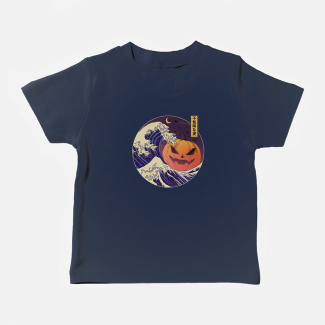 The Great Spooky Wave-Baby-Basic-Tee-GODZILLARGE