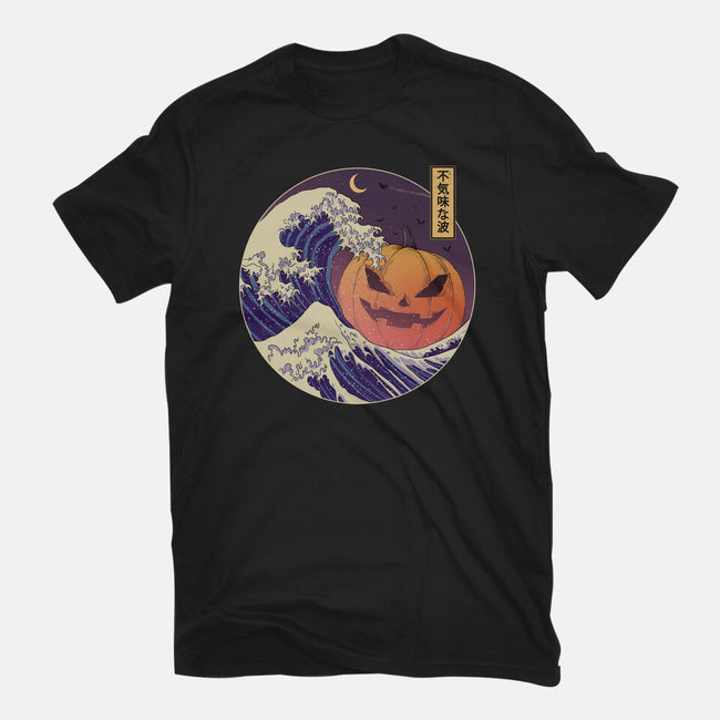 The Great Spooky Wave-Mens-Premium-Tee-GODZILLARGE