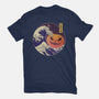 The Great Spooky Wave-Mens-Heavyweight-Tee-GODZILLARGE