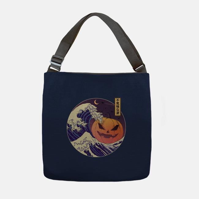The Great Spooky Wave-None-Adjustable Tote-Bag-GODZILLARGE