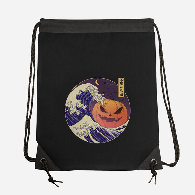 The Great Spooky Wave-None-Drawstring-Bag-GODZILLARGE