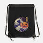 The Great Spooky Wave-None-Drawstring-Bag-GODZILLARGE