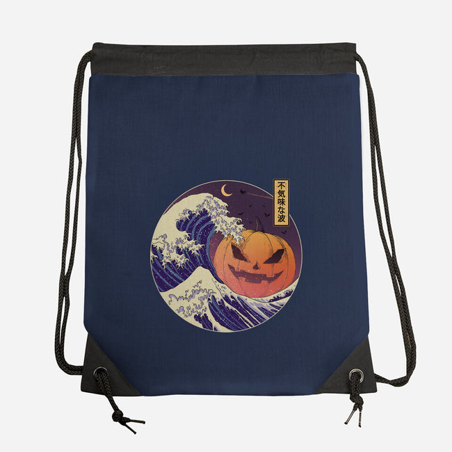 The Great Spooky Wave-None-Drawstring-Bag-GODZILLARGE