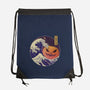 The Great Spooky Wave-None-Drawstring-Bag-GODZILLARGE