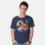 The Great Spooky Wave-Mens-Basic-Tee-GODZILLARGE