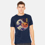 The Great Spooky Wave-Mens-Heavyweight-Tee-GODZILLARGE