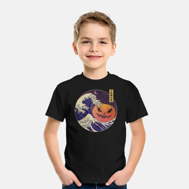 The Great Spooky Wave-Youth-Basic-Tee-GODZILLARGE
