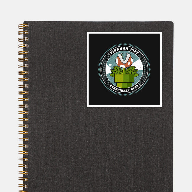 Piranha Pipe Conspiracy Club-None-Glossy-Sticker-GODZILLARGE