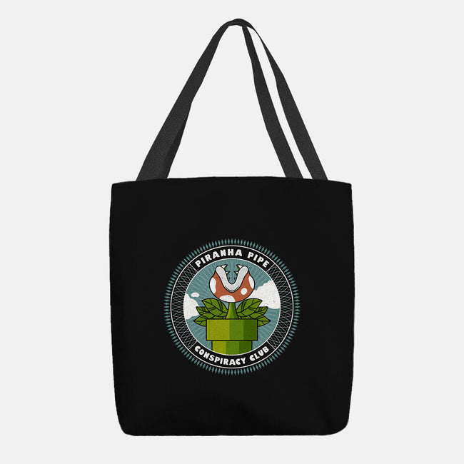 Piranha Pipe Conspiracy Club-None-Basic Tote-Bag-GODZILLARGE