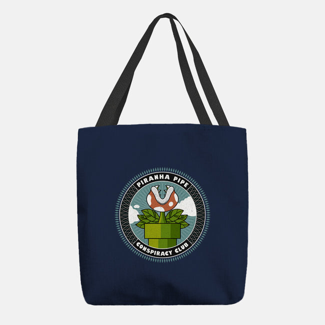 Piranha Pipe Conspiracy Club-None-Basic Tote-Bag-GODZILLARGE