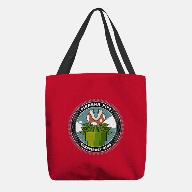 Piranha Pipe Conspiracy Club-None-Basic Tote-Bag-GODZILLARGE