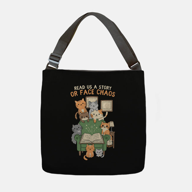 Read Us A Story-None-Adjustable Tote-Bag-GODZILLARGE
