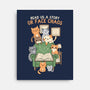 Read Us A Story-None-Stretched-Canvas-GODZILLARGE