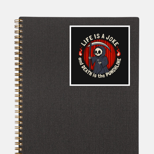 Grim Reaper Stand Up Comedy-None-Glossy-Sticker-Danhood