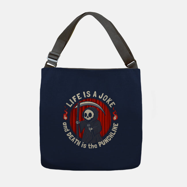 Grim Reaper Stand Up Comedy-None-Adjustable Tote-Bag-Danhood