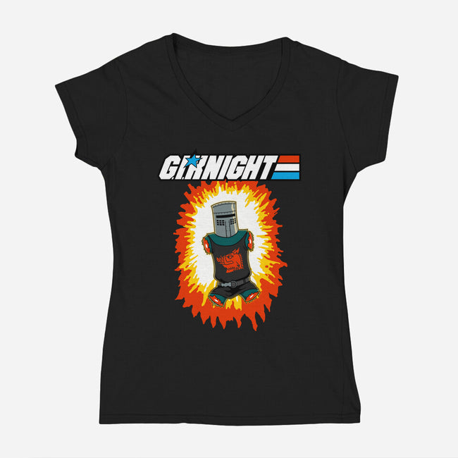 GI Knight-Womens-V-Neck-Tee-jasesa
