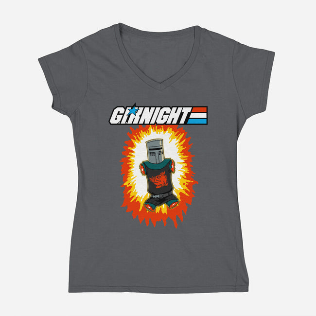GI Knight-Womens-V-Neck-Tee-jasesa