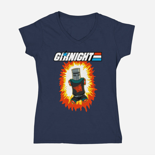 GI Knight-Womens-V-Neck-Tee-jasesa
