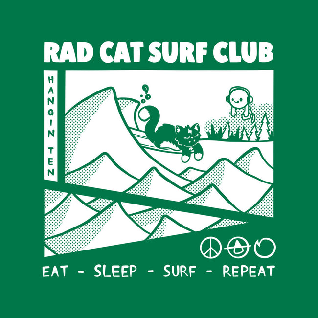 Rad Cat Surf Club-None-Drawstring-Bag-Foksy Art