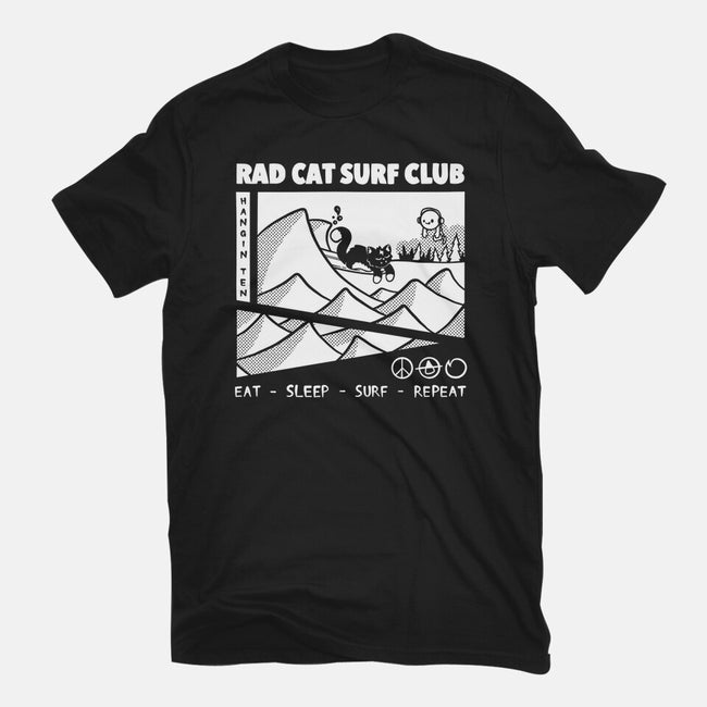 Rad Cat Surf Club-Mens-Heavyweight-Tee-Foksy Art