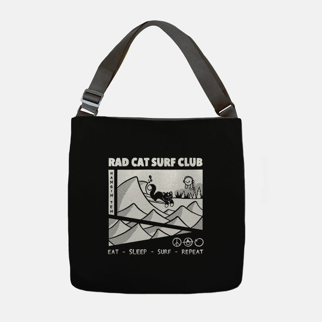 Rad Cat Surf Club-None-Adjustable Tote-Bag-Foksy Art