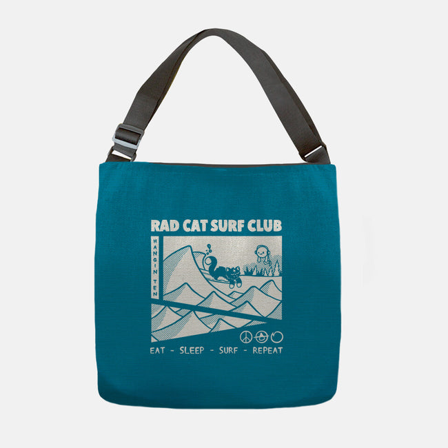 Rad Cat Surf Club-None-Adjustable Tote-Bag-Foksy Art