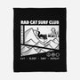 Rad Cat Surf Club-None-Fleece-Blanket-Foksy Art