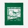 Rad Cat Surf Club-None-Fleece-Blanket-Foksy Art