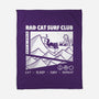 Rad Cat Surf Club-None-Fleece-Blanket-Foksy Art