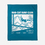 Rad Cat Surf Club-None-Fleece-Blanket-Foksy Art