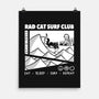 Rad Cat Surf Club-None-Matte-Poster-Foksy Art