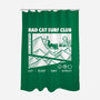 Rad Cat Surf Club-None-Polyester-Shower Curtain-Foksy Art