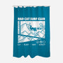 Rad Cat Surf Club-None-Polyester-Shower Curtain-Foksy Art