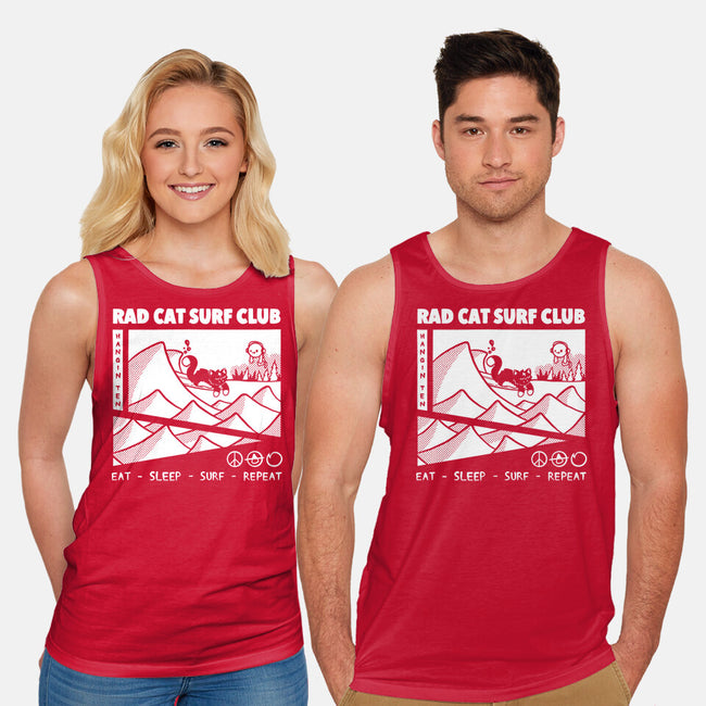 Rad Cat Surf Club-Unisex-Basic-Tank-Foksy Art
