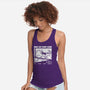 Rad Cat Surf Club-Womens-Racerback-Tank-Foksy Art