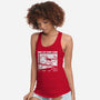 Rad Cat Surf Club-Womens-Racerback-Tank-Foksy Art