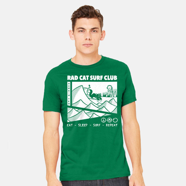 Rad Cat Surf Club-Mens-Heavyweight-Tee-Foksy Art