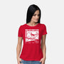 Rad Cat Surf Club-Womens-Basic-Tee-Foksy Art