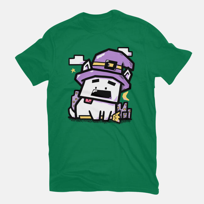 Witch Dog Doodle-Unisex-Basic-Tee-bloomgrace28