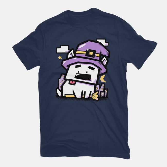 Witch Dog Doodle-Mens-Basic-Tee-bloomgrace28