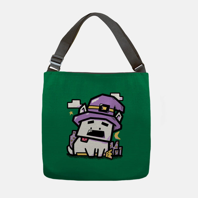 Witch Dog Doodle-None-Adjustable Tote-Bag-bloomgrace28