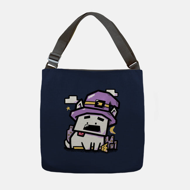 Witch Dog Doodle-None-Adjustable Tote-Bag-bloomgrace28