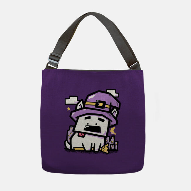 Witch Dog Doodle-None-Adjustable Tote-Bag-bloomgrace28