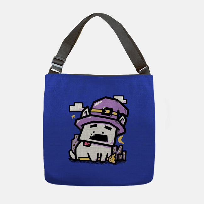 Witch Dog Doodle-None-Adjustable Tote-Bag-bloomgrace28