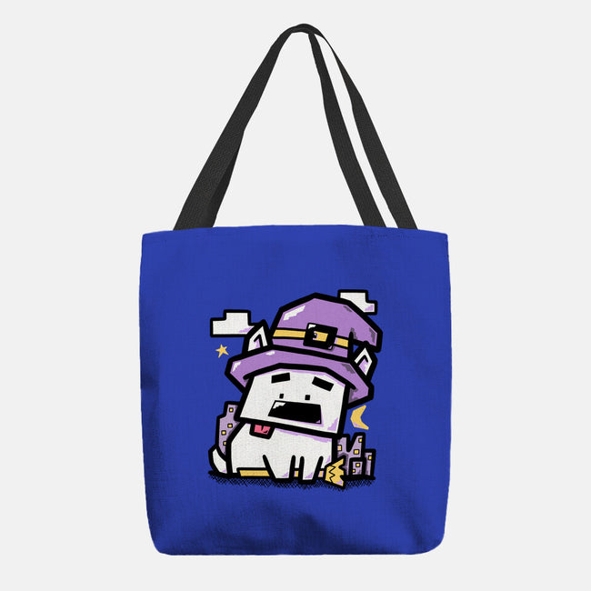 Witch Dog Doodle-None-Basic Tote-Bag-bloomgrace28